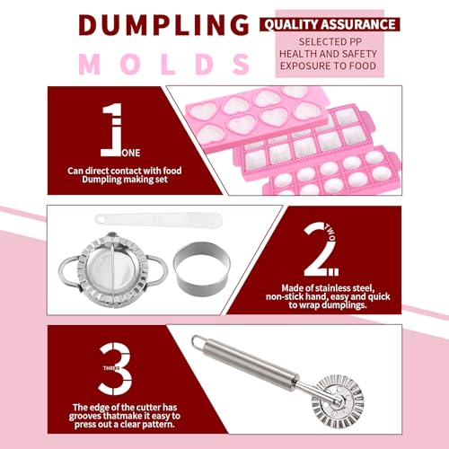 8Pcs Pasta Making Tools for Ravioli Empanada - color: 8 PCS