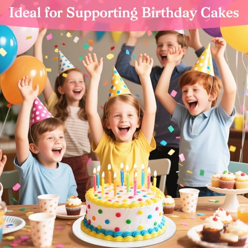 10 Inch Cake Drum, Cake Boards 10 Inch Round, 1/4" White 8in 10in 12in 14in Cake Drums Cardboard Base Board Circles for Pizza Wedding, 2 Pack - size: 10 Inch
