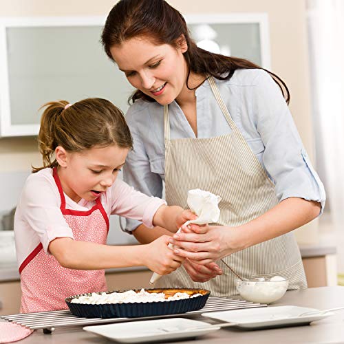 Tamodan Piping Bags and Tips, Cake Piping Bags and Tips Suitable for Beginners Included 100PCS 16 Inch Disposable Piping Bags with 12 Piping Tips Set, 2 Coupler and 1 Reusable Pastry Bags - color: 12 inch