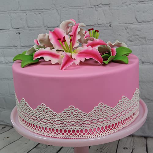 Global Sugar Art Silicone Cake Lace Mat, Roman Edible Lace Mold - style: Roman Lace