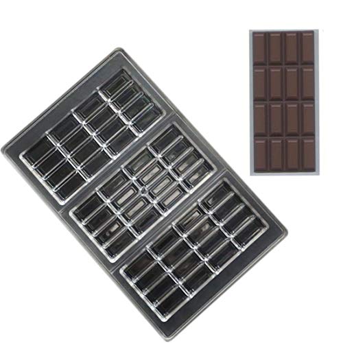 Grainrain polycarbonate chocolate bar moulds polycarbonate chocolate mold clear hard plastic candy mould bakeware candy making supplies (19355) - color: 11