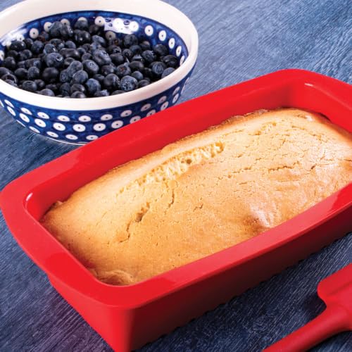 Mrs. Anderson's Baking Silicone Loaf Bread Pan, Non-Stick European-Grade Silicone - size: Loaf, 10-Inch