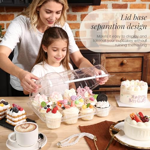 12 Count Cupcake Containers 20 Pack Cupcakes Boxes and Carrier
