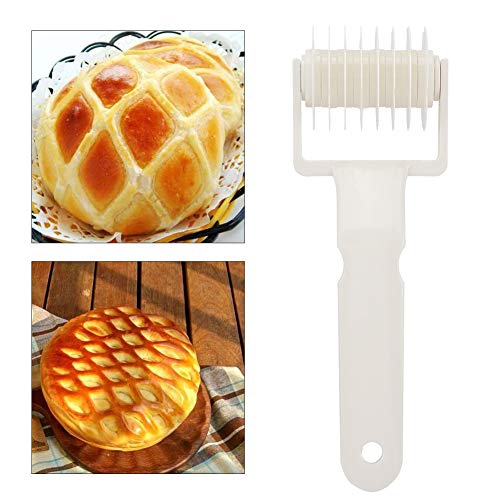2PCS Lattice Roller Cutter, Reusable ABS Pie Pizza Cookie Dough Roller, Pastry Lattice Blade Tool for Embossing Dough Baking Roller for Bread Pastry Dessert (Fishnet Pattern)