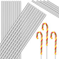 Zopeal 200 Pcs Acrylic Lollipop Stick Cake Pop Rod, 12 x 0.16 Inches, Clear - size: 12 Inch