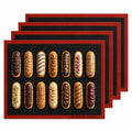 Perforated Silicone Baking Mats - Eclair Mat, Half Sheet 11x16in, Pack of 4 - size: Half Sheet - 11"x16" (Pack of 4)