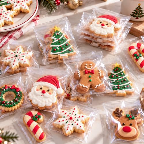 NEOACT 600 Pcs Cookie Bags, 4x6 Clear Self Sealing Cellophane Bags - size: 1 Count (Pack of 600)