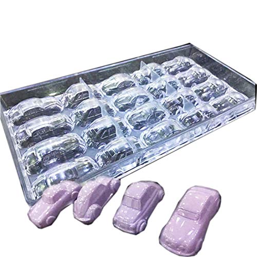 Polycarbonate Chocolate Mold DIY Handmade Chocolate Candy Mould Pastry Tools Bakeware 5 style cars (19392) - color: 19392