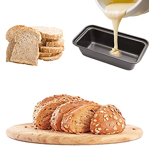 Zddaoole 6 PCS Mini Nonstick Carbon Steel Baking Bread Pan,Mini Loaf Pans,Small Banana Bread Tins,6.2" x 3.2" - size: 6 Pack
