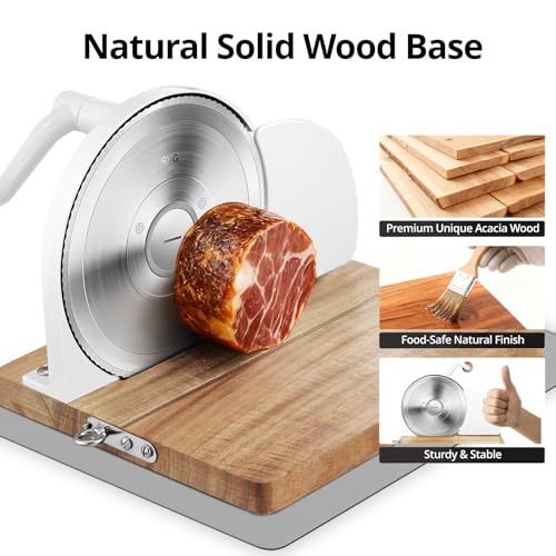 Foldable Manual Bread Slicer, 2 German RSG Blades for Homemade Sourdough