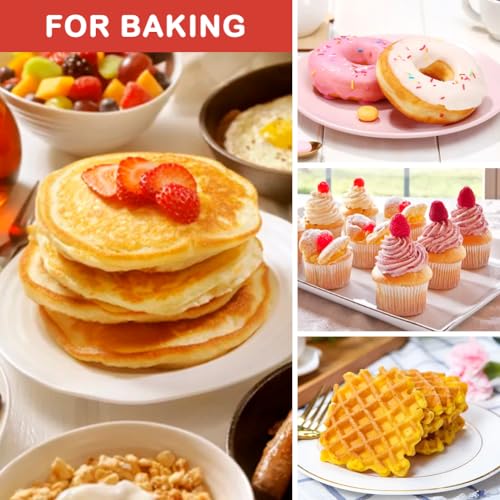 Pancake Batter Dispenser,4 Cup Cupcake Batter Dispenser Pancake Waffl Mix Dispenser Cream Separator with Measuring Label