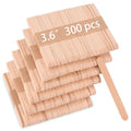 300 Pcs 3.65″ Mini Popsicle Wooden Sticks, Natural Birch Wood