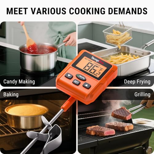 TempPro TempDip Programmable Candy Thermometer with Pot Clip - size: Programmable Design