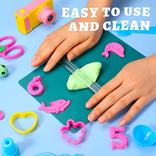 Clabby 6 Pcs Acrylic Clay Roller Plastic Polymer Pin, 6.5'' X 0.5'' - size: 6.5 x 0.5 Inch