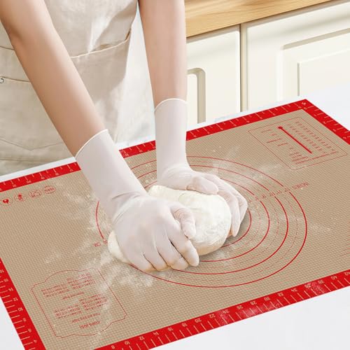 Koolstuffs Silicone Pastry Mat, 26" x 16", Non Slip for Rolling Dough