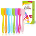 NEXTOP Silicone Spatula 8 Piece Set, Heat-Resistant Non-stick Rubber Spatulas Heat Resistant Seamless One Piece Design Non-Stick Flexible Scrapers Baking Mixing (11 Inches)