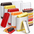 Qunclay 200 Pcs Mini Loaf Pans Disposable with Lid, Fall Color - color: Fall Color