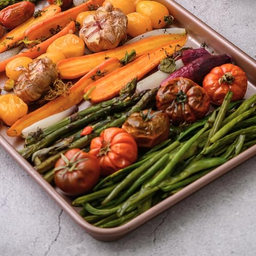 HAPPIELS 10 x 15 inch Nonstick Jelly Roll Sheet Pan 2-Pack, PFOA & BPA Free - size: 15'' Sheet Pan 2-Pack