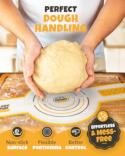 CRUSTLOVE 2-Pack Silicone Bread Slings for Safe Lifting from Dutch Ovens
