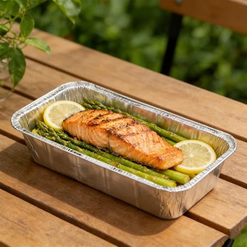 100 Pack 2 Lb Aluminum Loaf Baking Pans, 8.5" x 4.5" x 2.5" Heavy Duty Disposable Loaf Pans,Foil Bread Pans for Baking Holiday Treats Food Storage and Takeout - size: 8.5" x 4.5"