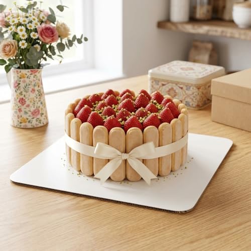 12PCS Square Cake Boards,11.8 x 11.8 Inch White Greaseproof Cardboard, Disposable Half Sheet Cake Board Trays for Sheet Cakes, Pastries, Bakery and Catering - size: Square Cake Boards-12PCS