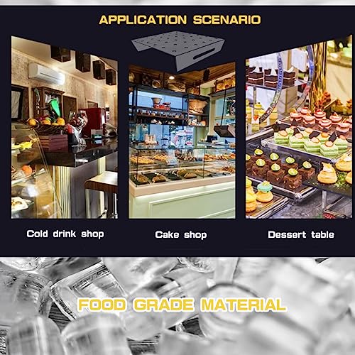 DOERDO 36 Holes Push Pop Cake Stand Acrylic Lollipop Stand Cake Display Stand for Wedding Birthday Party, Clear Square