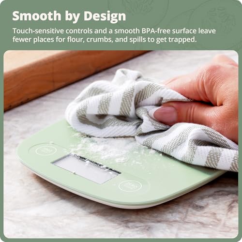 Greater Goods Food Scale, Slim & Compact Build, 1g Precision (Sage Green) - color: Sage Green