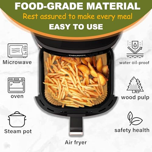 Air Fryer Liners Disposable 4QT/5QT for Chefman Air Fryer - size: 7.5 inch Square