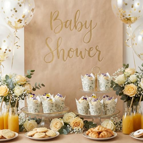 300 Pcs Wildflower Tulip Cupcake Liners for Baking, Wildflower