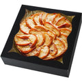 qiqee Auto-pop Up Black Pie Boxes with Window 24Packs 12x12x3 Inch Cookie Donut Bakery Box - color: Black