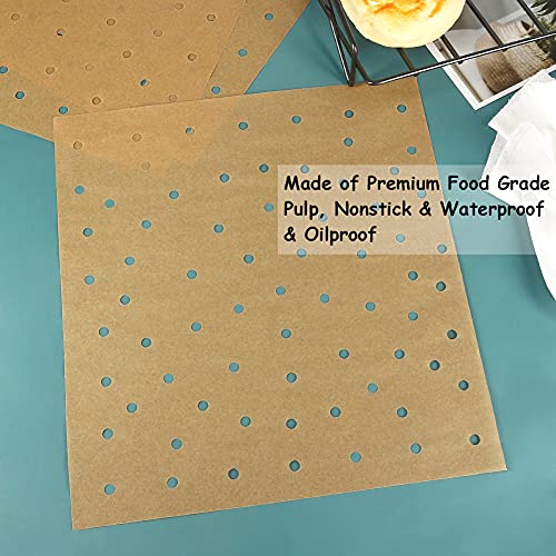 BYKITCHEN 11x12 Inch Air Fryer Oven Liners, Airfryer Parchment Paper - size: 11x12inch