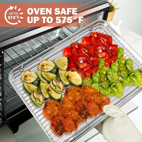 Homikit 16.6 x 11.5’’ Large Cooling Rack, 2 Pack Stainless Steel Wire Rack - size: 16.6*11.5 Inch