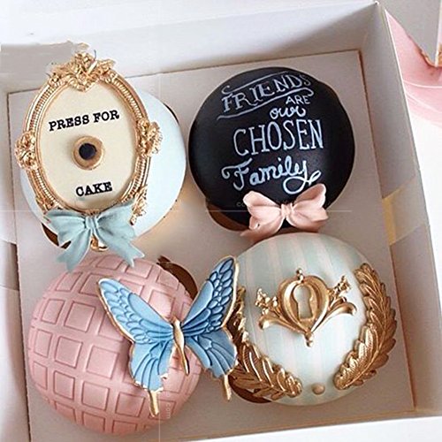 KALAIEN 2pcs Butterfly Sugarcraft Cookie Cutters