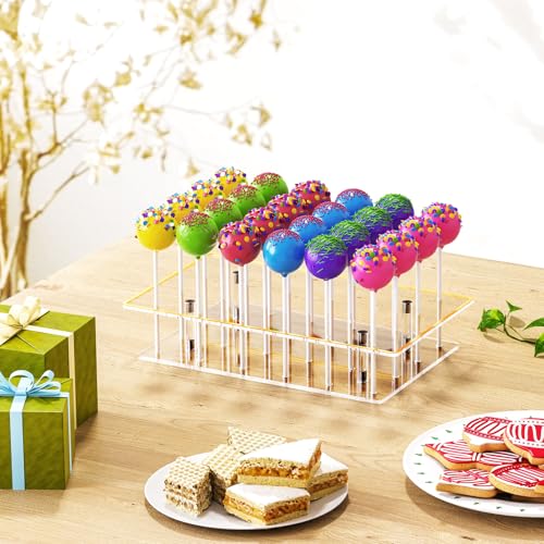 Lollipop Stand 24-Hole Clear Acrylic Cake Pop Holder