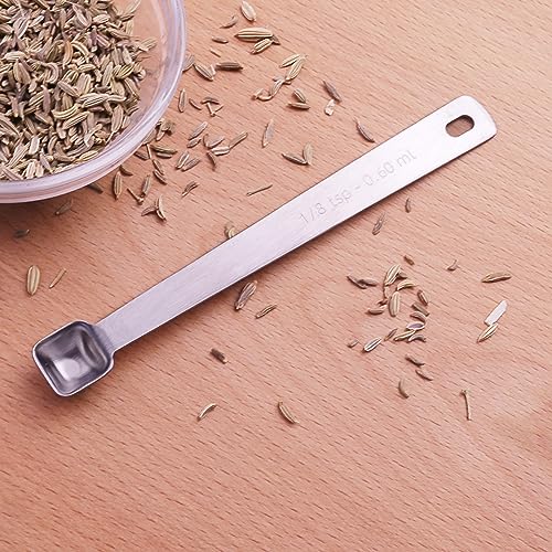 2PCS 1/8tsp(0.6ml) Tiny Measuring Spoon, Small Teaspoon for Tiny Amounts - size: 1/8tsp|0.6ml