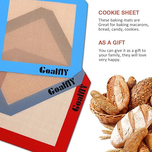 Silicone Baking Mat for 8 Inch Brownie Pan, 3 Pack - size: 3 Pack-Square-8 Inch