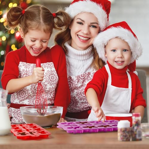 Christmas Chocolate Silicone Molds, 6 PCS - color: Christmas Mold 2 - 6pcs