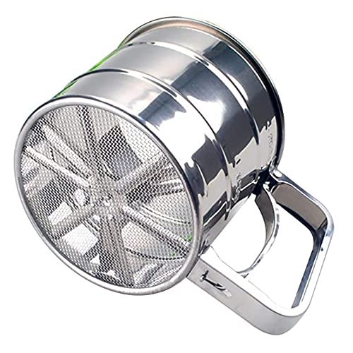 Flour Sifter, Baking Sifter Cup, Flour Strainer - color: Silver