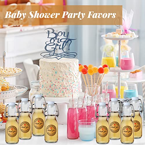 Queekay 20 Pack Mini Swing Top Glass Bottles - size: 5.07 oz