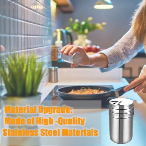 Camping Spice Kit, Salt and Pepper Shakers with Travel Bag, 6 Pc - color: Orange