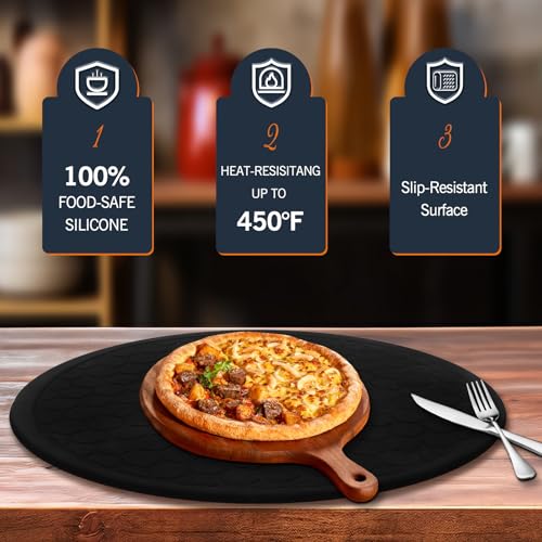 18.9" Oven Round Silicone Baking Mat for Solo Stove Pi Prime Pizza Oven
