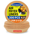 Vailnd 6.3" Round Air Fryer Liners Disposable 200 PCS for Ninja AF101 - size: 6.3" Round