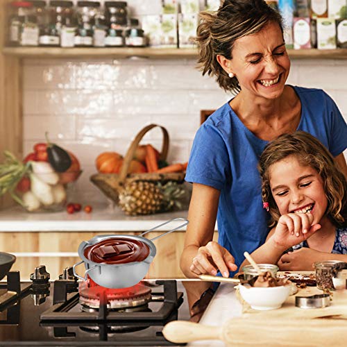 Healifty Stainless Steel Double Boiler Pot Set Melting Pot