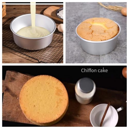 5-Pack 5 x 2 Inch Mini Round Cake Pans, Non-Stick Aluminum Bakeware Set
