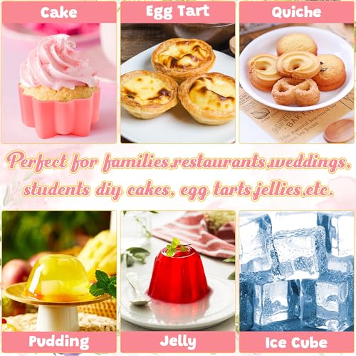 R HORSE 42 Pack Mini Silicone Cupcake Molds - color: Cherry