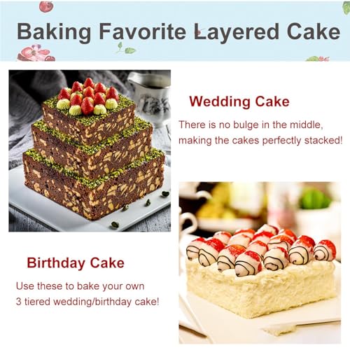 Stainless Steel Square Cake Mold, Mousse Baking Ring Mold