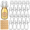 Queekay 20 Pack Mini Swing Top Glass Bottles - size: 5.07 oz