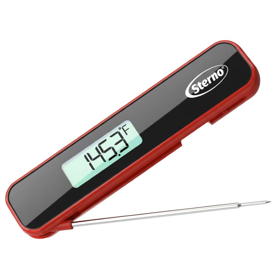 Sterno Digital Meat Thermometer, Instant Read