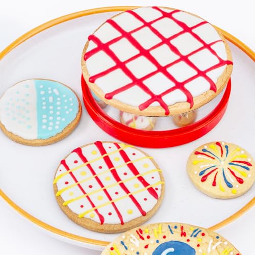 Round Circle Cookie Cutter 4 Pcs - color: A- Red Round 4pcs