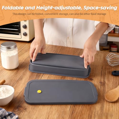 Silicone Bread Pan, Nonstick Sourdough Loaf Pan (Grey-Bread 1) - color: Grey-Bread 1